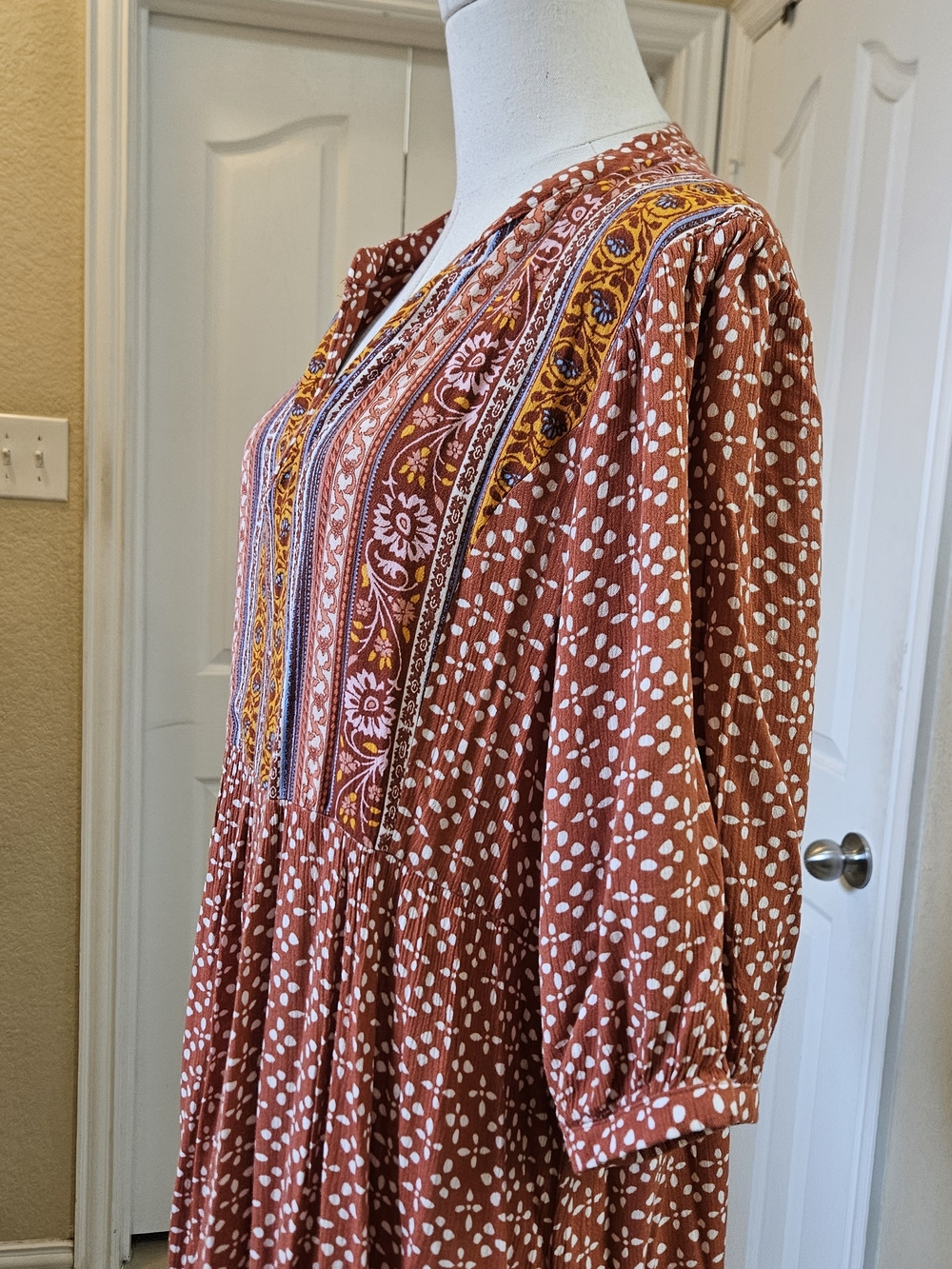 Knox Rose Boho Peasant Dress – Size Medium - Picture 6 of 12